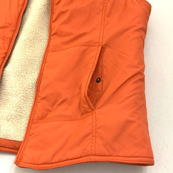 American Eagle Outfitters Womens Vest Orange Medium Shelter Series Sherpa Lined - Picture 6 of 14